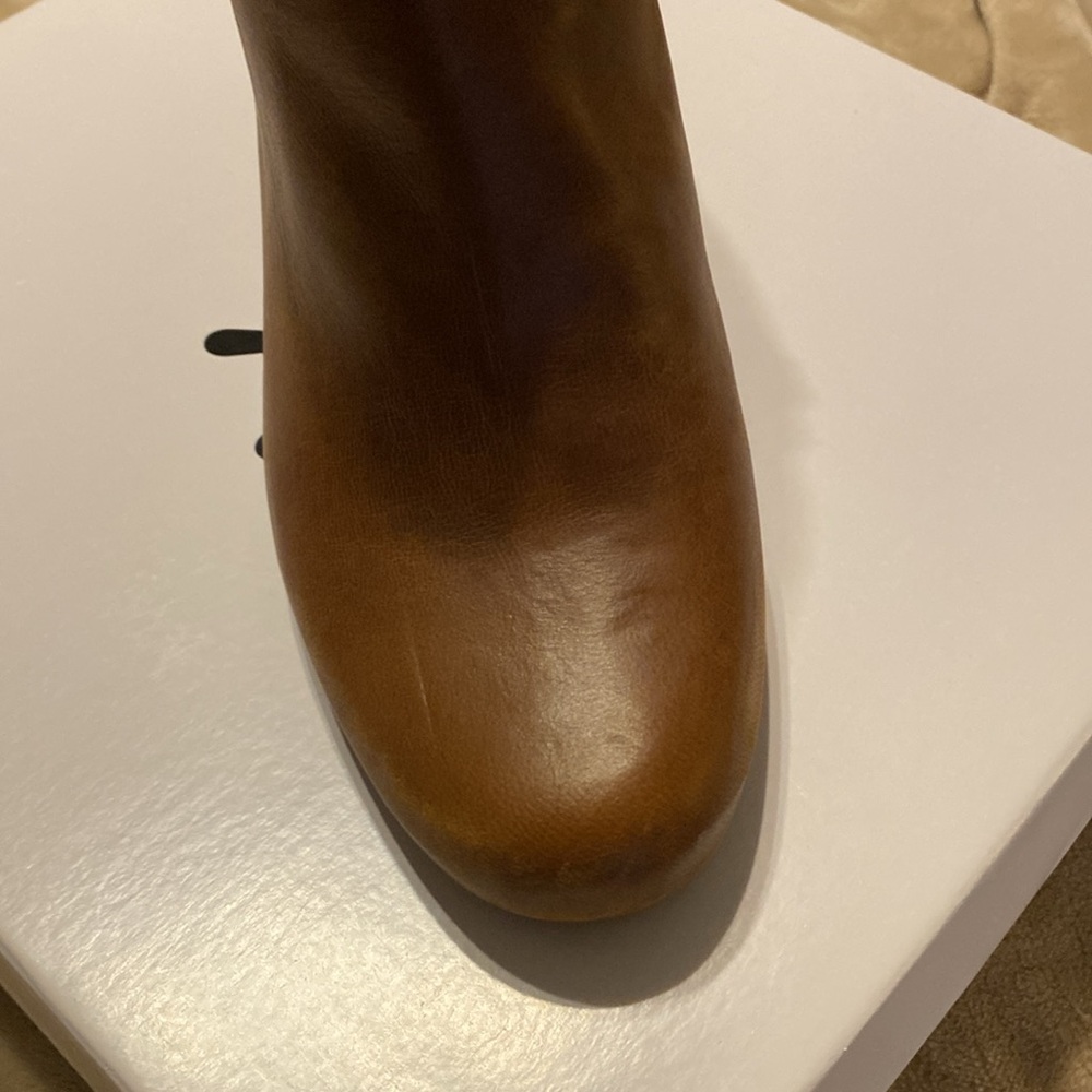 Isaac Mizrahi Vicky Leather Wedge Ankle Boot / Bootie NEW - Picture 7 of 9